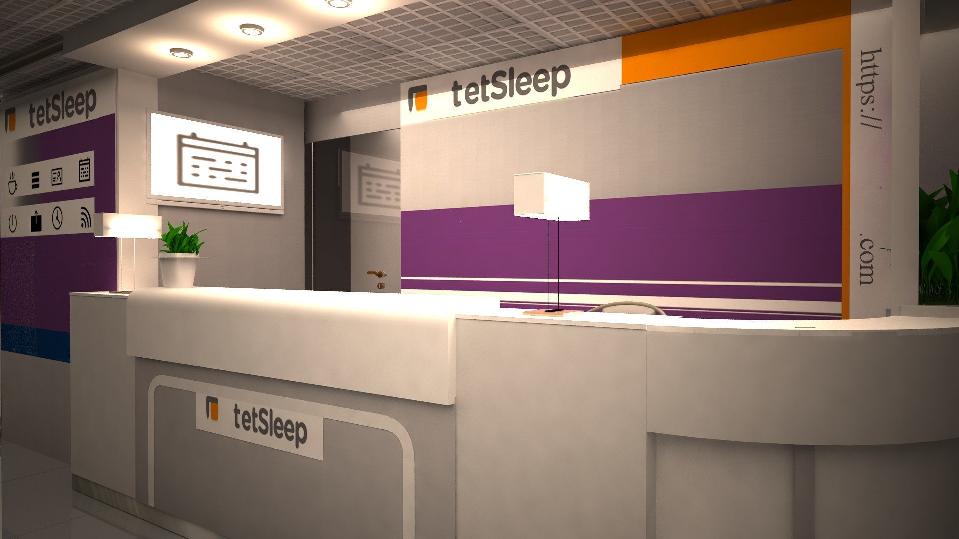 3D Check-in Airport Capsule Hotel - TurboSquid 1544298
