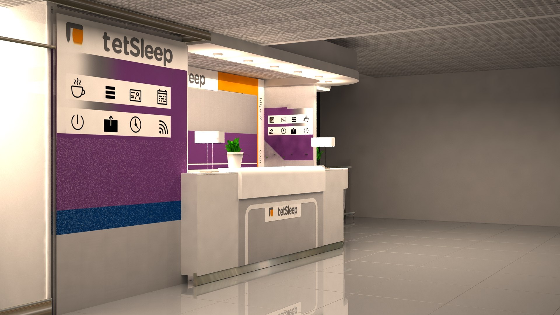 3D Check-in Airport Capsule Hotel - TurboSquid 1544298