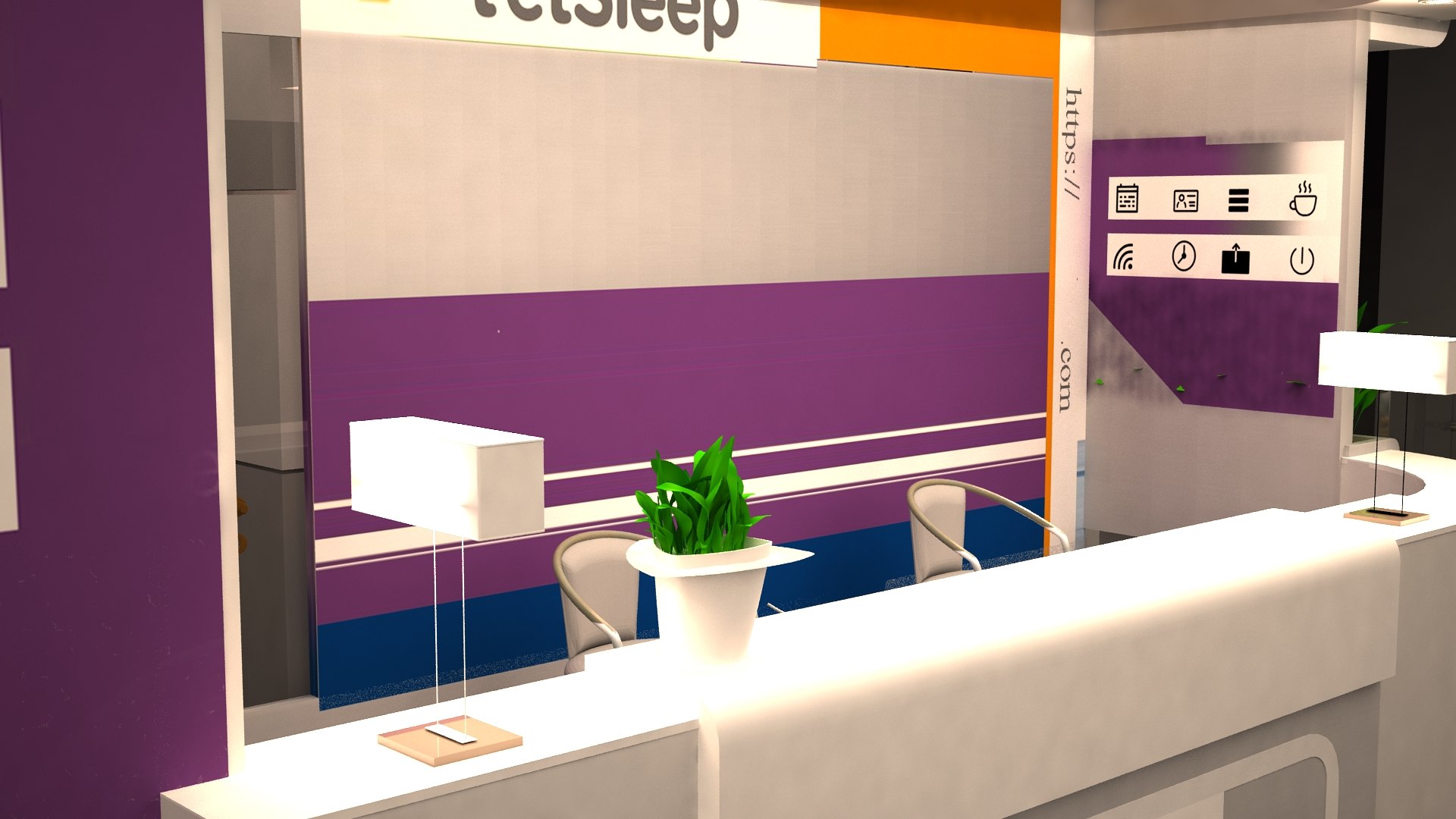 3D Check-in Airport Capsule Hotel - TurboSquid 1544298