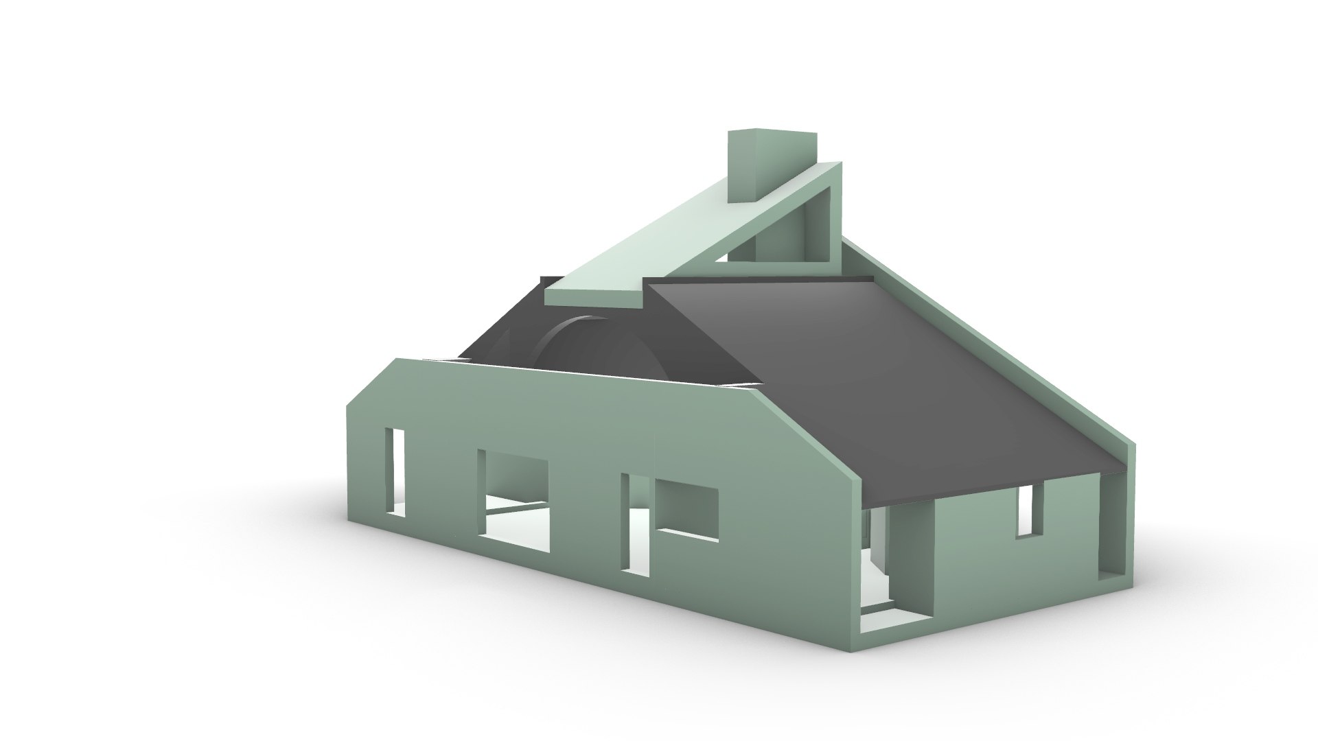 3D Vanna Venturi House - TurboSquid 1556702