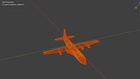 Military Cargo Aircraft 3D Model