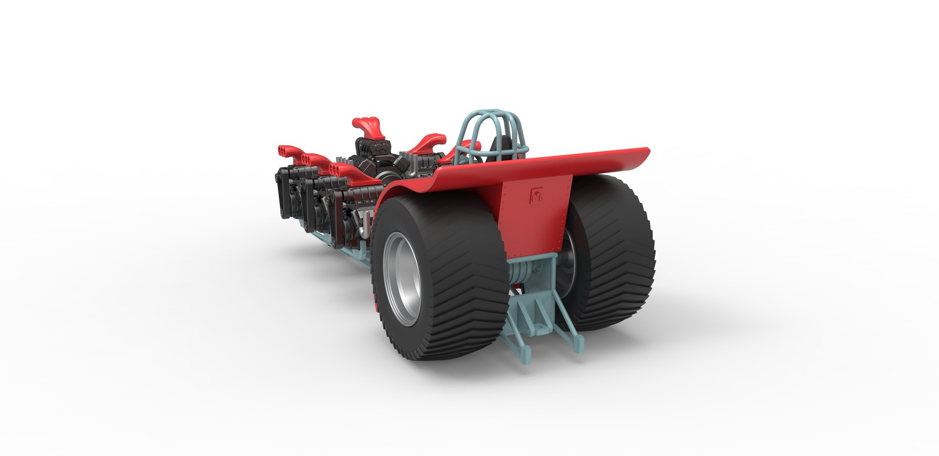 Diecast Pulling Tractor With 7 Engines V8 Scale 1 To 25 Model ...