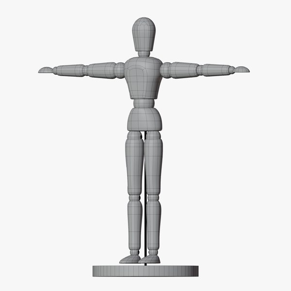 Free 3D model Wooden Dummy 02 - TurboSquid 2044913