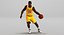 Schwarzes Basketball-Spieler-Hauptquartier