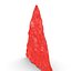 3D Realistic Red Nachos Tortilla Chip with Detailed Texture