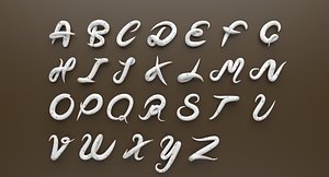 Cream Alphabet Capital letter