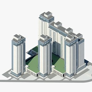 3d model design residential complex
