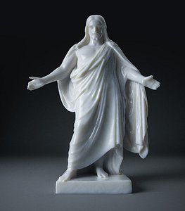 3D model statue jesus christ