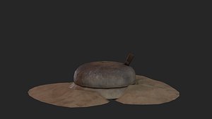 Traditional Grinding Stone 3D Model