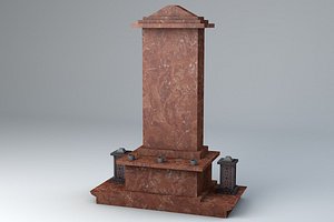 Gravestone 7 Low Poly