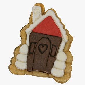 house gingerbread cookie 01 model