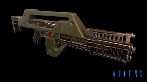 m41a pulse rifle 3D model