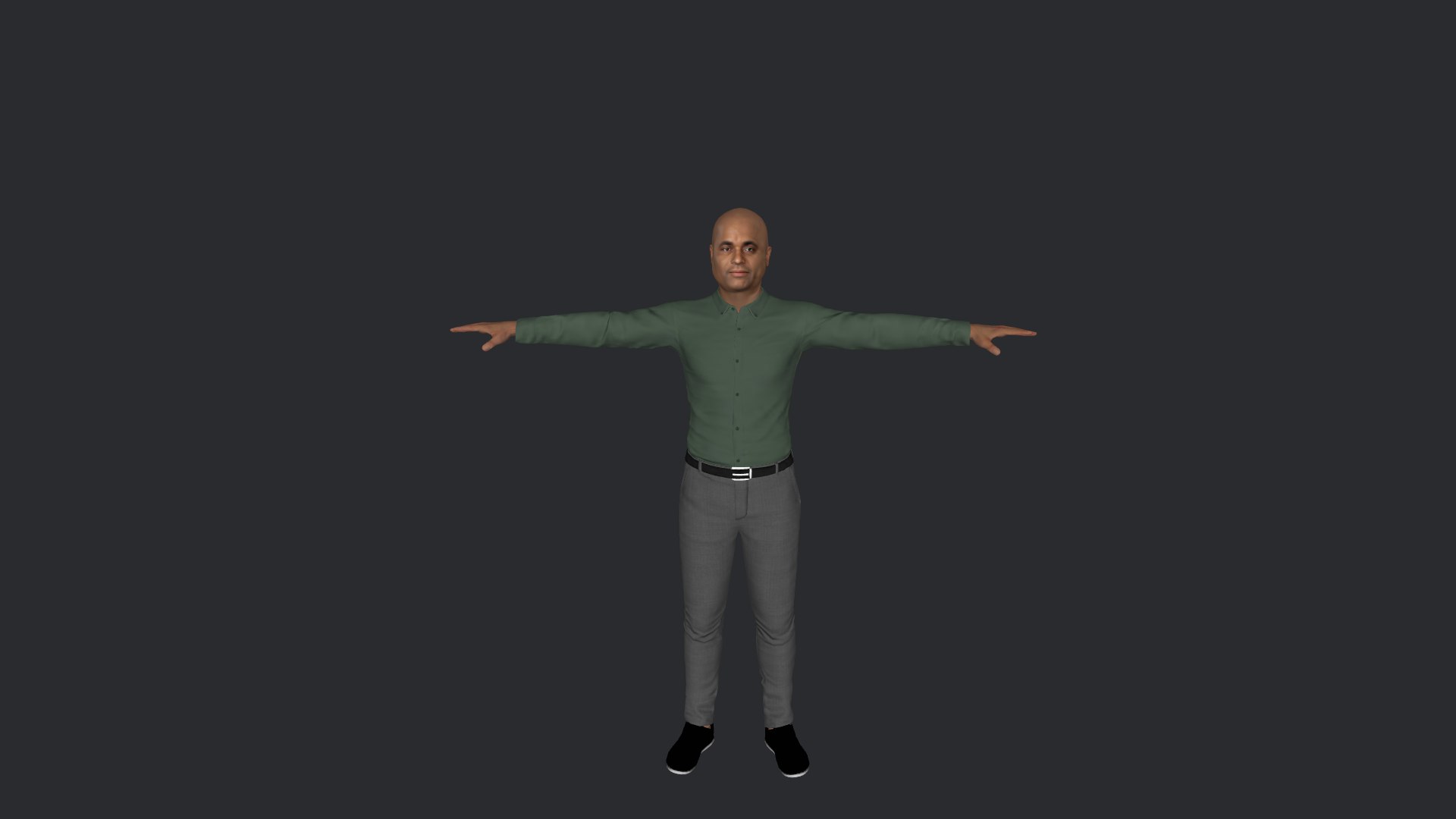 3d Roosevelt Skerrit Hyper Realistic Full Body Fully Rigged 3d 