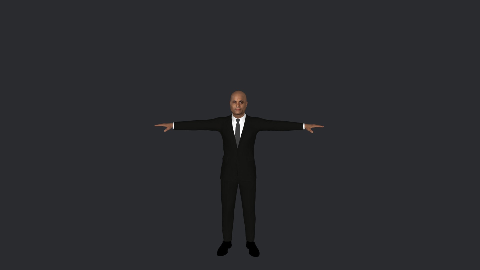 3D Roosevelt Skerrit Hyper Realistic Full Body Fully Rigged 3D ...