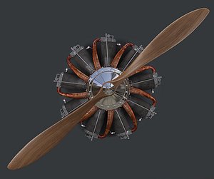 3d model engine propeller