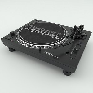 Technics SL-1210MK7 Turntable black 3D model
