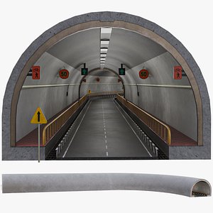 Subway Road Tunnel 03 All PBR Unity UE Textures Included
