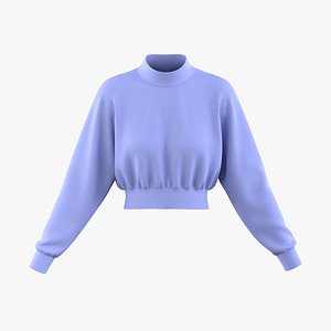 3D Cropped Sweatshirt model