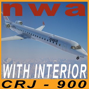 3d crj 900 nwa crj900