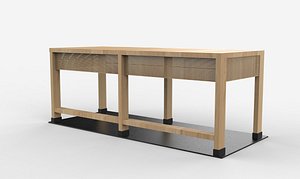 Wooden pergola 6 3D model 3D model