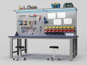 Modern Science Research Laboratory and Chemical Lab Scene 3D model