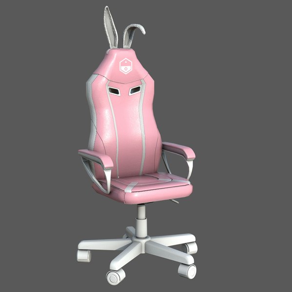 Pink rabbit gaming on sale chair