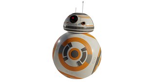 BB-8 droid 3D model