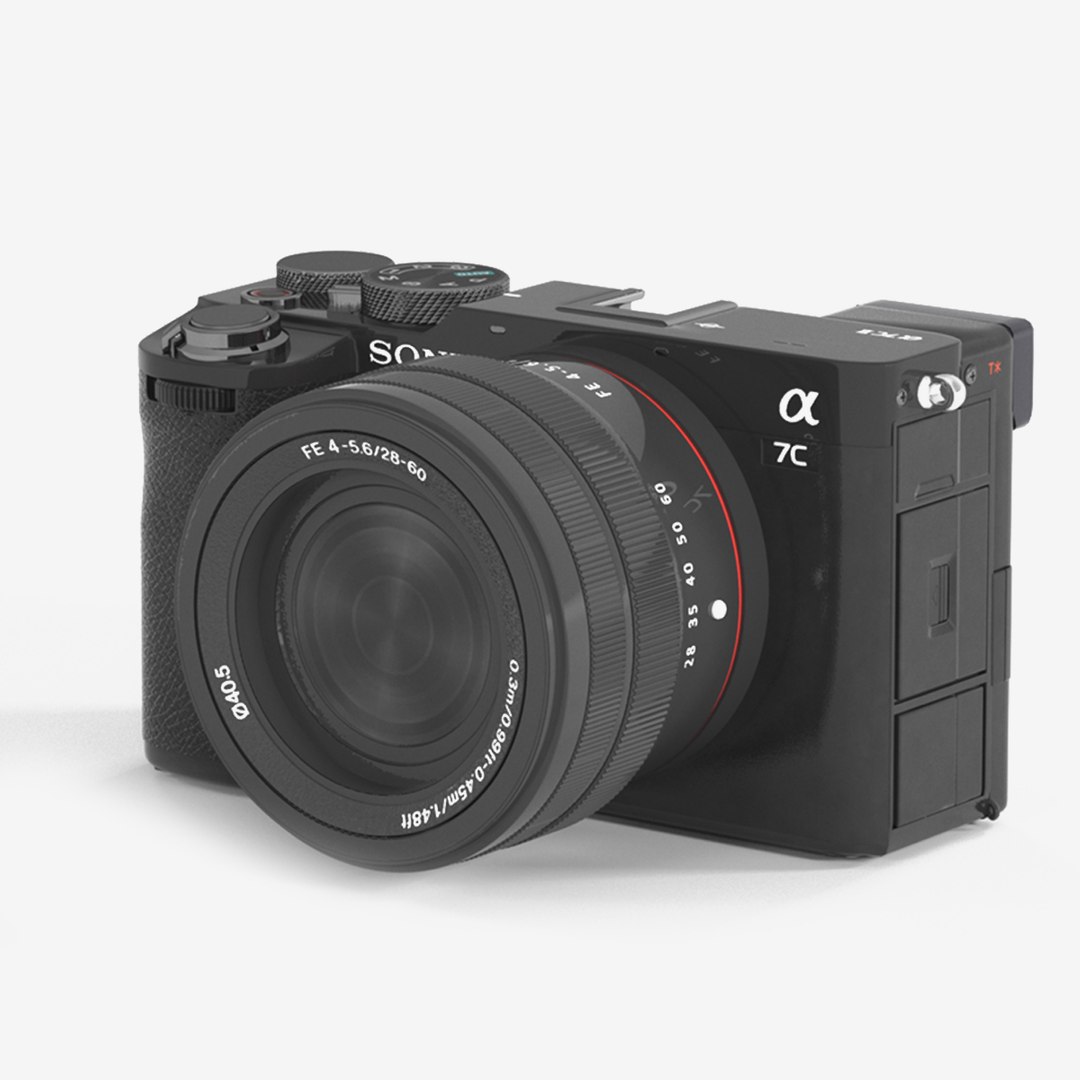 3D Sony Full Size Mirror Lens Camera - TurboSquid 2339783