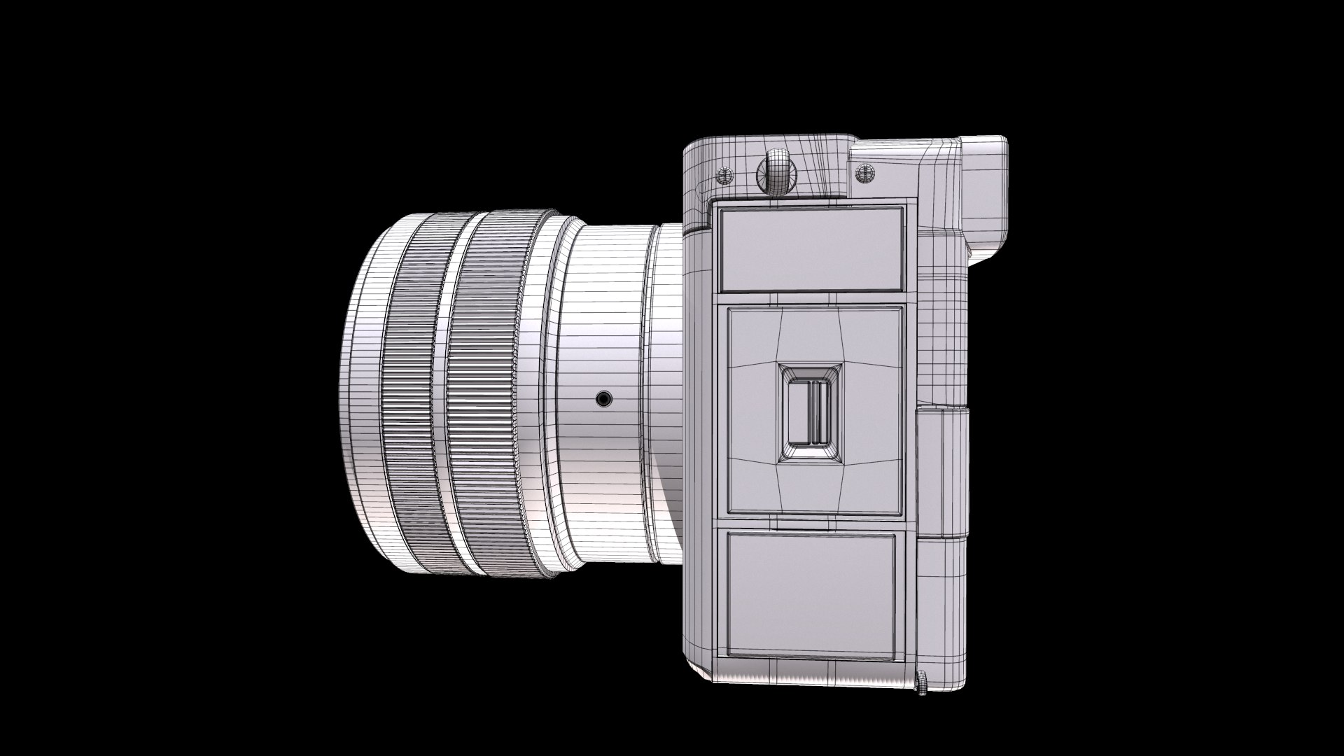 3D Sony Full Size Mirror Lens Camera - TurboSquid 2339783