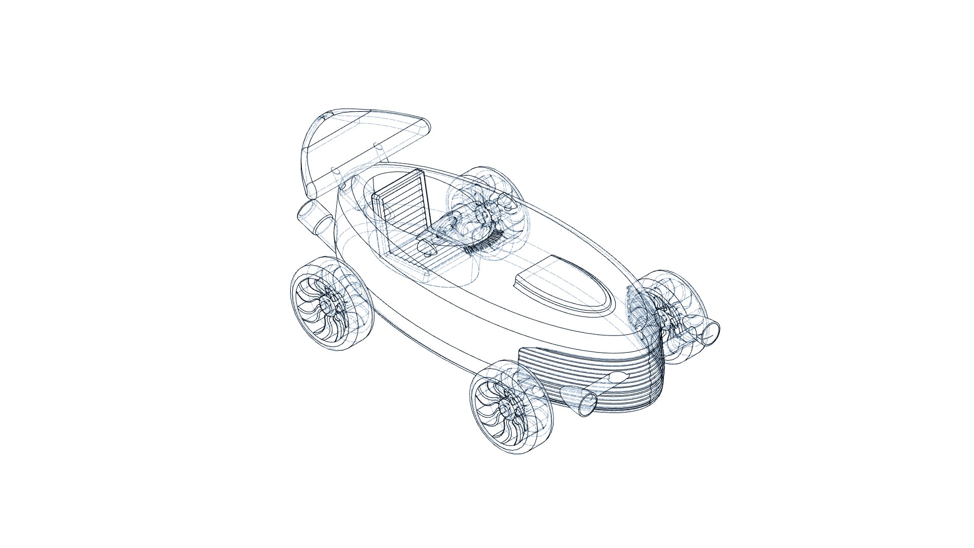 3D Roadster Pod Racer Model - TurboSquid 2234239