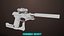3D Pistol 08 Black Generic All PBR UE Textures model