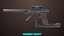 3D Pistol 08 Black Generic All PBR UE Textures model