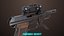3D Pistol 08 Black Generic All PBR UE Textures model