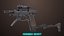 3D Pistol 08 Black Generic All PBR UE Textures model
