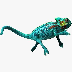 Panther Chameleon Rigged for Maya