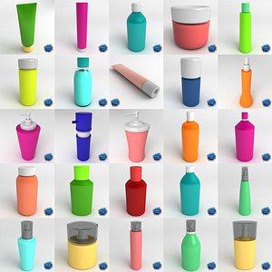3d cosmetic cream creme model