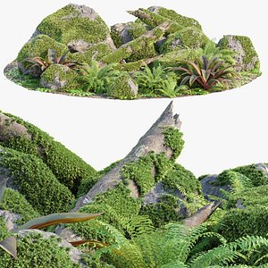 Mossy Garden Asset collection vol 156 model