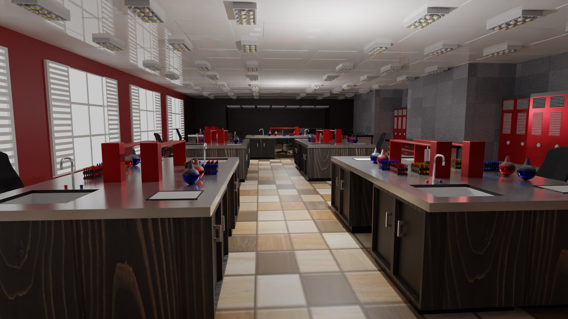 Laboratory Interior Model - TurboSquid 2178846