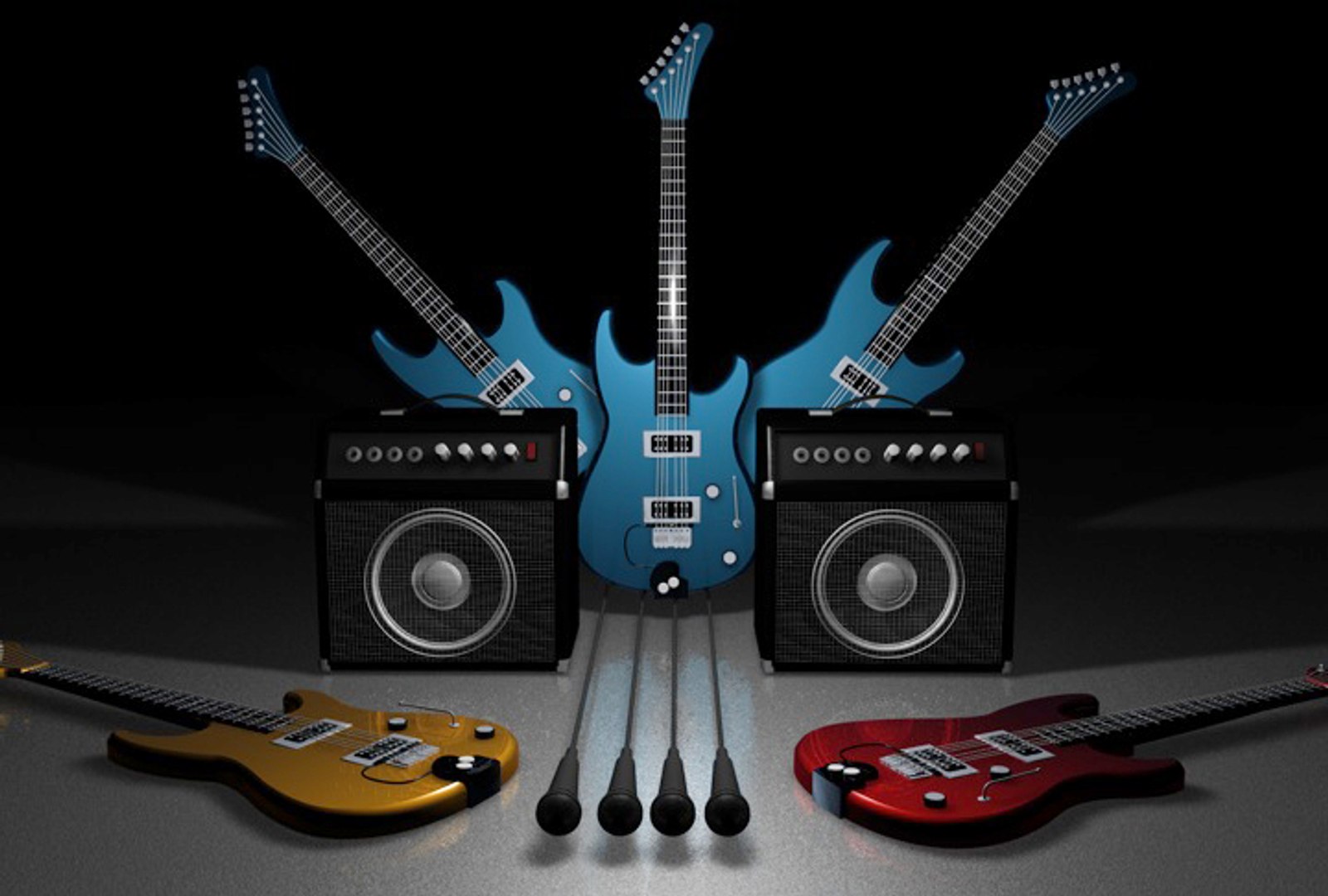 cinema4d electric guitar speaker box