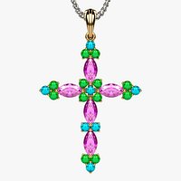 Low Weight Fashion Gold Cross