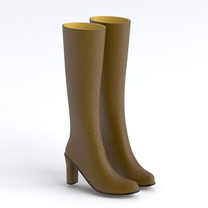 3D Knee Boots brown