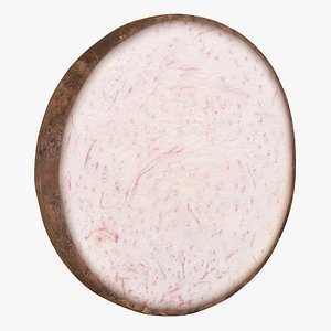 realistic taro slice 3D model