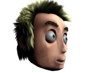3d model character hair morph