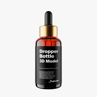 Amber Glass Eyedropper Bottle