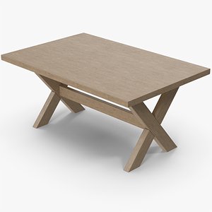 3D Wooden Table