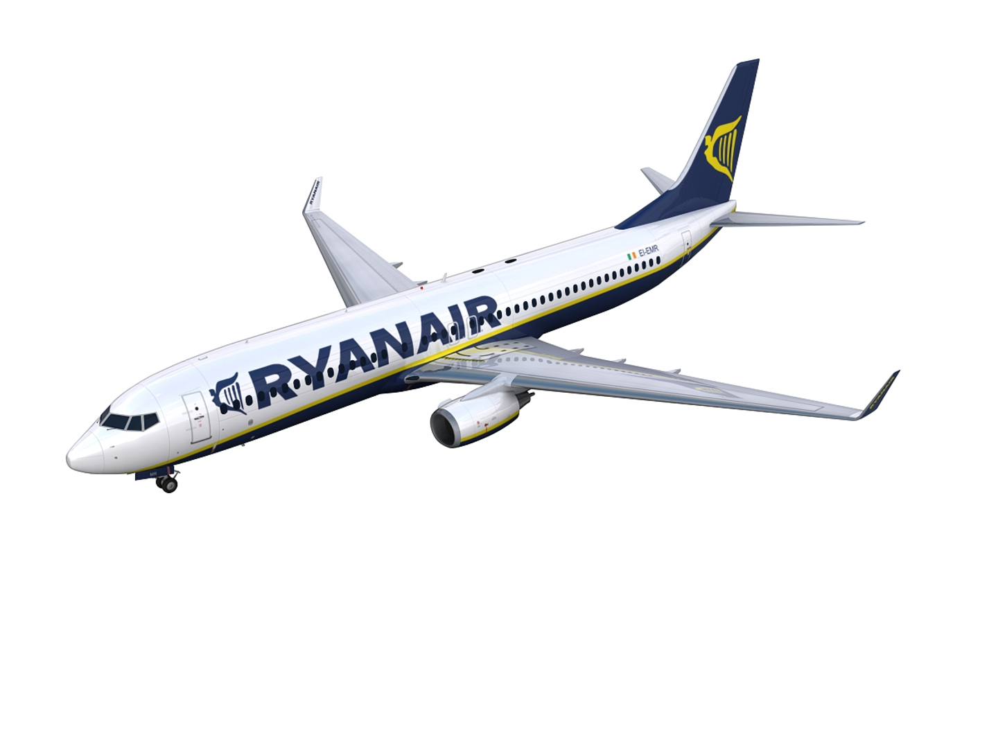 Aircraft Ryanair 3d Model