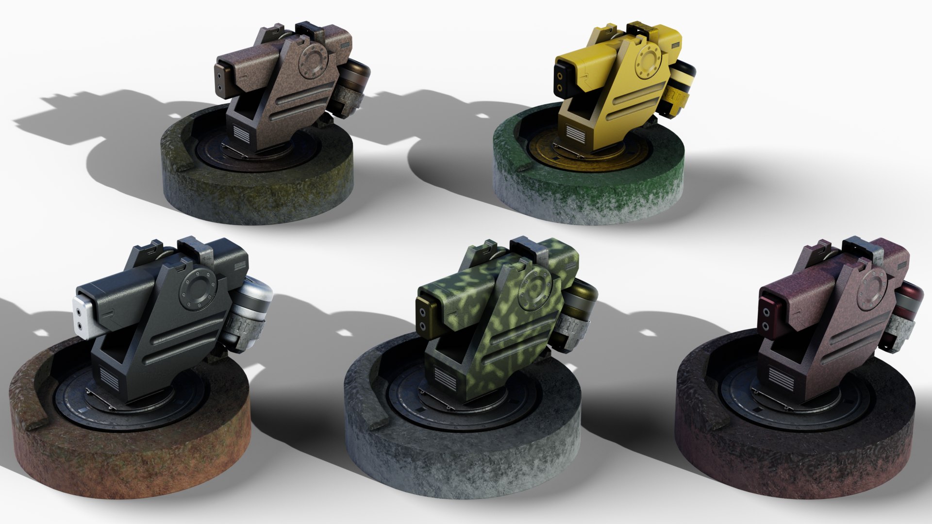 3D Turret Model - TurboSquid 2209714