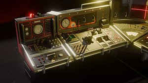 3D model Control Room and Panel Components