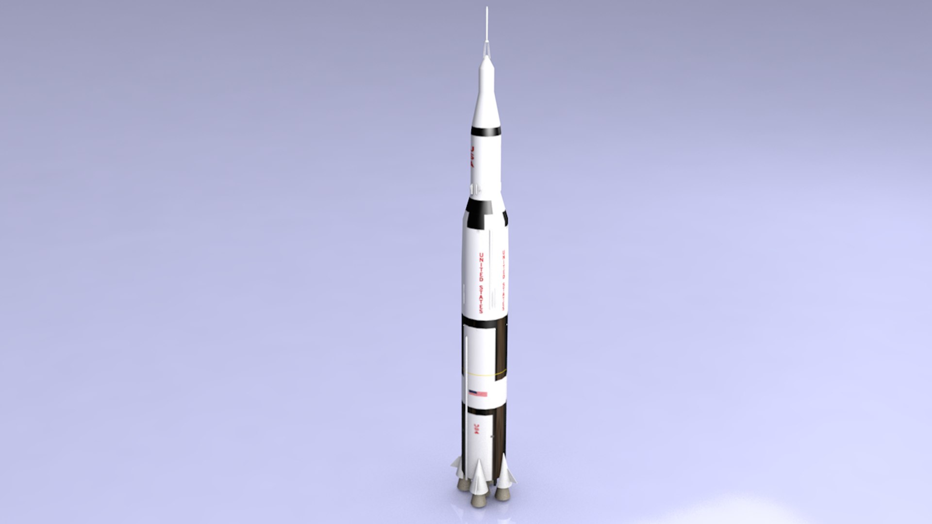 3D Apollo Saturn - TurboSquid 1366833