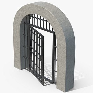 3D Dungeon Door Opened